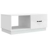 Coffee Table White 90 x 50 x 37 cm Engineered Wood 895415