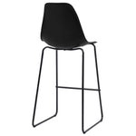 3 Piece Bar Set Plastic Black 3051301