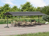 Free Standing Awning Grey 5 x 3 m Polyester 42033633