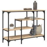 Console Table with Shelves Sonoma Oak 100x35x75 cm 837788