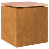 Garden Bench Rusty 40 x 40 x 43 cm Weathering steel 874918