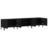TV Cabinet Black Oak 180 x 31.5 x 40 cm Engineered Wood 862818