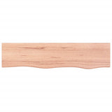 Wall Shelf Light Brown 80x20x4 cm Treated Solid Wood Oak 363660