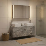 Bathroom Furniture Set 4 pcs Concrete Grey 3406786