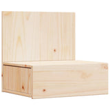 Bedside Table 2 pcs Brown 42 x 32.5 x 40 cm Solid pine wood 873494