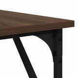 Desk Brown Oak 149x149x75 cm Engineered Wood 837586