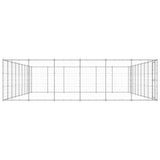 Outdoor Dog Kennel Galvanised Steel 65.34 m 3082331