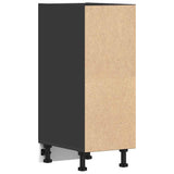 Bottom Cabinet Riga Black 30x44.5x81.5 cm Engineered Wood 854194