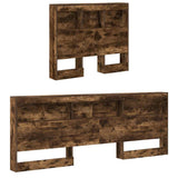 Bookcase Bed Smoked oak 75 x 190 cm Engineered wood 3335757