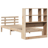 Bookcase Bed without Mattress 90x200cm Solid Wood Pine 3322751