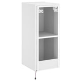 TV Wall Cabinet with LED Lights White 30.5x35x70 cm 837232