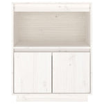 Sideboard White 60x34x75 cm Solid Wood Pine 813521