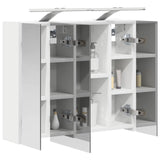 Bathroom Mirror Cabinet White 60 x 14.5 x 50 cm Engineered wood 889079