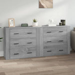 Sideboards 2 pcs Grey Sonoma Engineered Wood 3185413