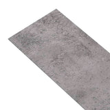 PVC Flooring Planks 4.46 m 3 mm Self-adhesive Cement Brown 146575