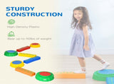 Eight-Piece Kids Stepping Stones, with Non-Slip Surface & Bottom, for Toddlers - Multicoloured T3398P348100