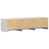 TV Cabinet Concrete Grey 140x40x35.5 cm Engineered Wood 800652