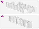 Raised Garden Bed Anthracite 400 x 40 x 55 cm cold-rolled steel 8006279