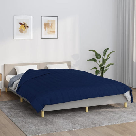 Weighted Blanket Blue 220x240 cm King 15 kg Fabric 3154810