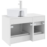Bathroom Furniture Set 2 pcs White Engineered Wood 3403984