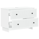 Bathroom Sink Cabinet EDE White 82 x 41x 59 cm Engineered Wood 895915