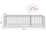 Gabion with 3.5 mm Wire and 5x10 cm Mesh 150x100x50 cm 3462885