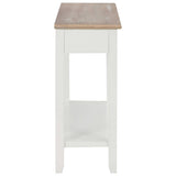 249901 Console Table White 110x35x80 cm Wood
