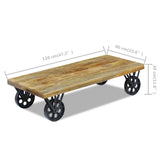 Coffee Table Mango Wood 120x60x30 cm 243335