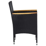 Garden Dining Set Black, Cream White 3095923