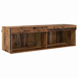 TV Wall Cabinet Set with LED 5 pcs Old Wood Engineered Wood 3403607