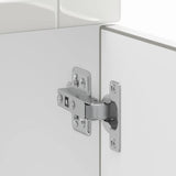 Kitchen Base Cabinet Porto High Gloss White Engineered Wood 853959