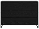 Sideboard Black Oak 79 x 36 x 75.5 cm Engineered Wood 886594
