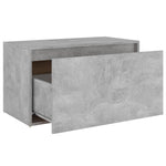 ZNTS Hall Bench 80x40x45 cm Concrete Grey Engineered Wood 808670