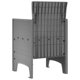 Garden Chair 4 pcs Light Grey 53 x 49 x 85 cm Polypropylene 847485