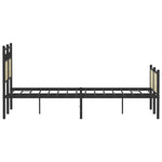Bed Frame without Mattress Sonoma Oak 120x200 cm Engineered Wood 4106978
