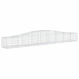 Arched Gabion Baskets 9 pcs 400x50x40/60 cm Galvanised Iron 3145924