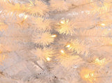 4 FT Pre-lit Artificial Christmas Tree, Hinged Xmas Pine Tree with 346 Branch Tips, 140 Lights and 28937358