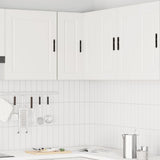 Kitchen Wall Corner Cabinet Porto White Engineered Wood 854097