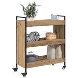 Kitchen Trolley Artisan Oak 70 x 30 x 82 cm Engineered Wood 879625
