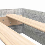 Bookcase Bed Grey sonoma 75 x 190 cm Engineered wood 3335758