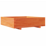 Garden Planter Wax Brown 90x90x26.5 cm Solid Wood Pine 847315