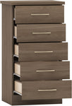 ZNTS Nevada 5 Drawer Narrow Chest 100-102-122