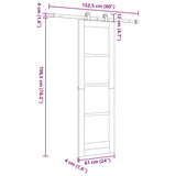Sliding Door ORKDAL White 61 x 198.5 cm 3332098