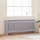 MDF Radiator Cover Grey 205 cm 325549