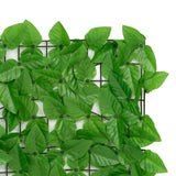 ZNTS Balcony Screen with Green Leaves 500x100 cm 315501