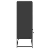 Highboard Black 68.5x39x111.5 cm Steel 846602