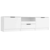811448 TV Cabinet White 140x35x40 cm Engineered Wood