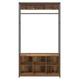 Coat Stand with Shoes Bench Old Wood 100 x 32 x 180.5 cm 8012036