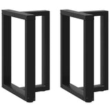 Dining Table Legs T-Shaped 2 pcs Black 50x35x cm Steel 4013048