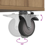 Golf Cabinet with Wheel Plain Artisan Oak 65 x 45 x 98 cm 899454